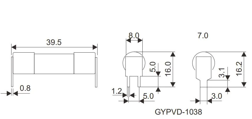 Geya Gypv-1038 DC Fuse 1000V 1A to 32A PV 10*38