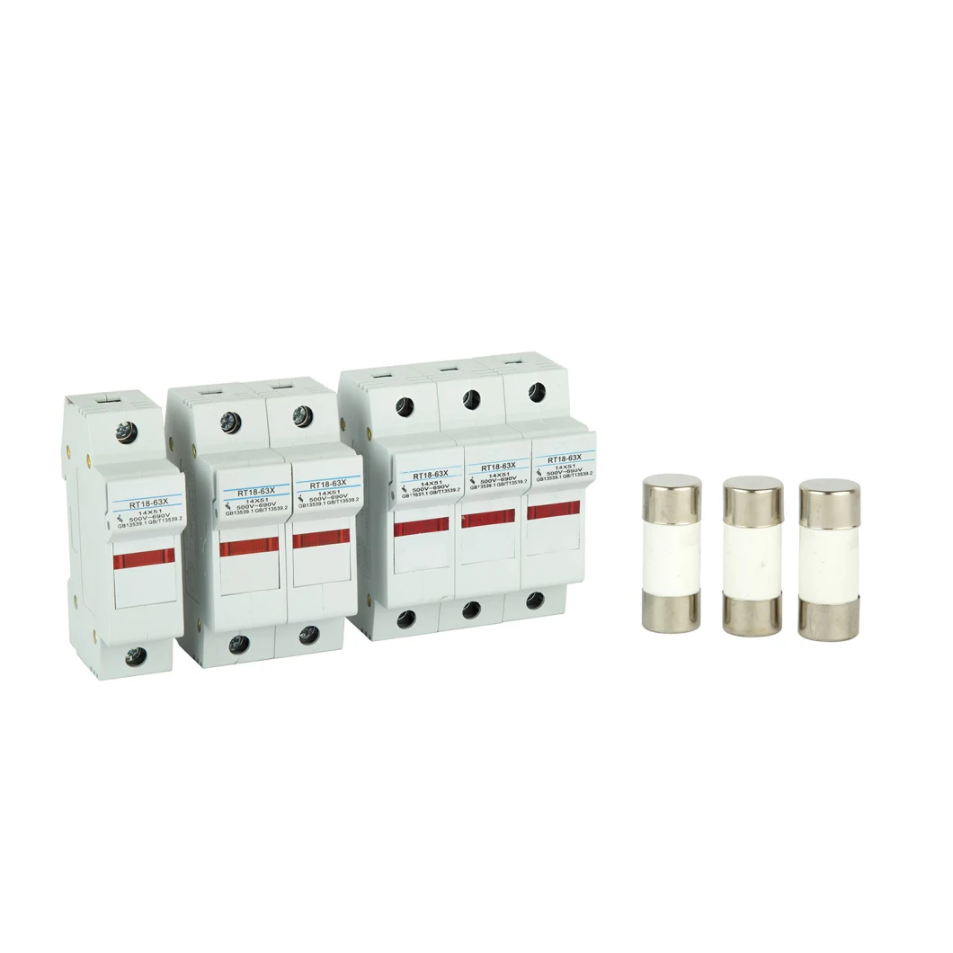 China Professional Manufacturer 32A 63A 125A Fuse Holder with LED Indication for Cylindrical Fuse Link