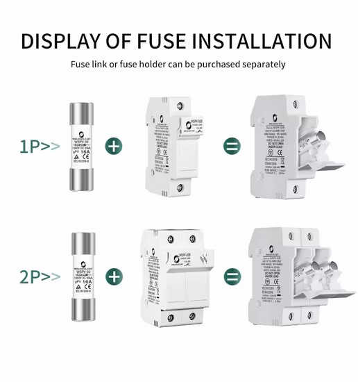 Portafusibile elettrico in ceramica DC 1500 V a basso prezzo